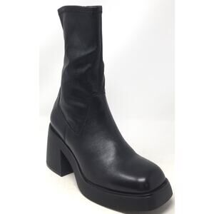 Vagabond Brooke Women's Size US 9/EU 39 Black Leather Chunky Block Heel Boots